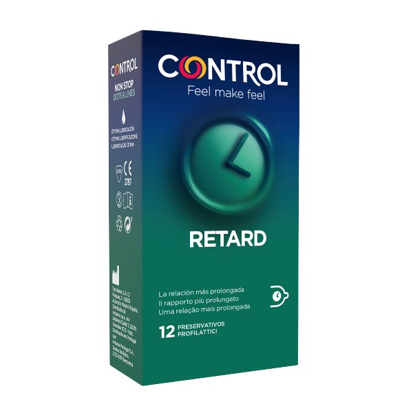 Control Condom Preservativo New Non Stop Retard Misura Standard 12 Pezzi